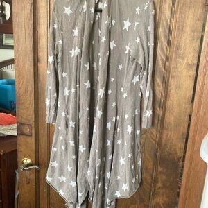 Star Patterned Gray Women's Jacket